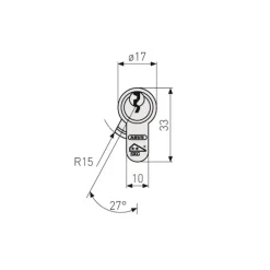 Abus deurcilinder E60NP High Security 30/30 mm twins