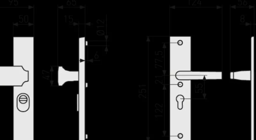 Abus veiligheidsbeslag LSZS 55 mm zwart SKG***