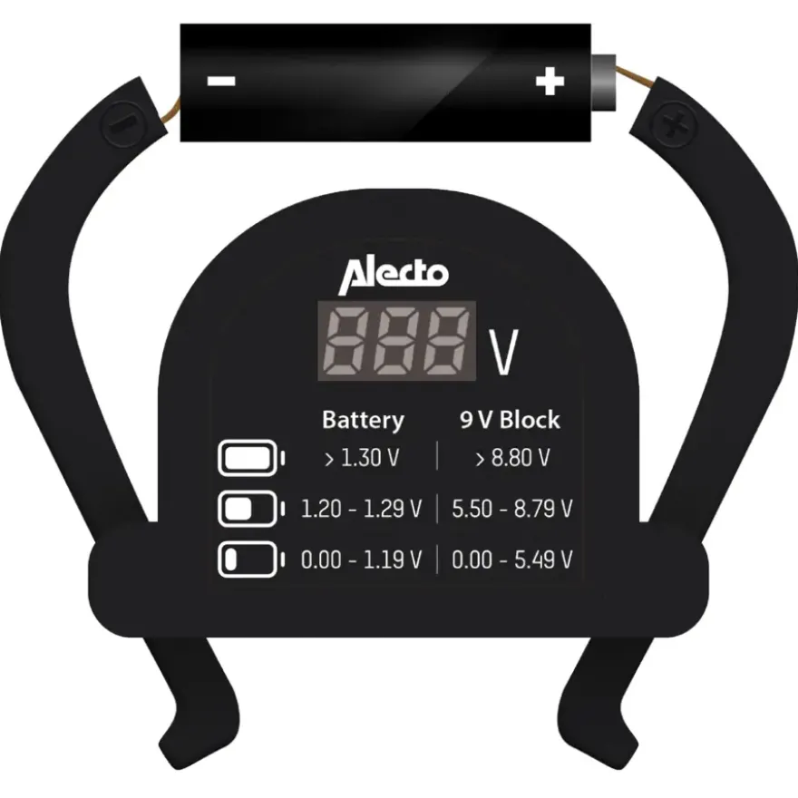 Alecto batterij tester universeel