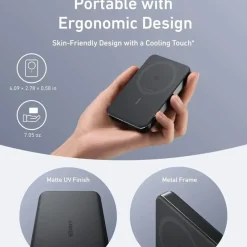 Anker MagGo Slim powerbank snelladen 10.000 mAh zwart
