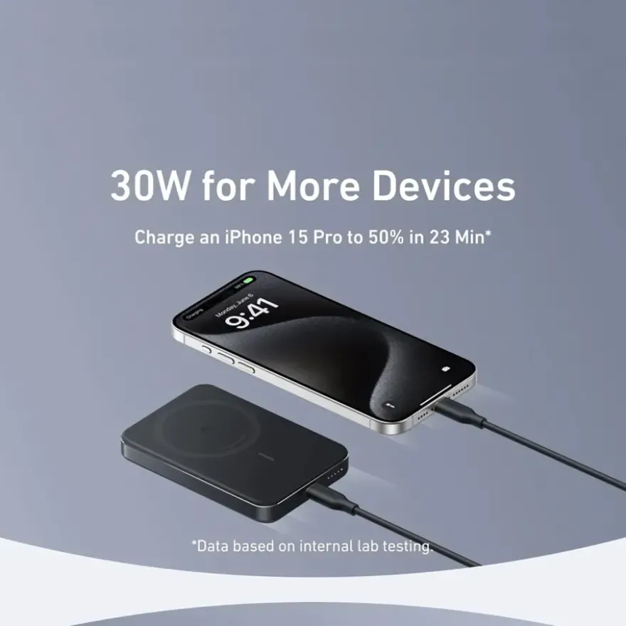 Anker MagGo Slim powerbank snelladen 10.000 mAh zwart
