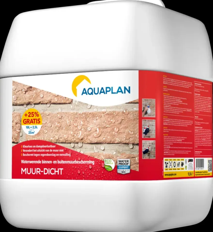 Aquaplan Muur-Dicht coating 10 liter + 25% gratis