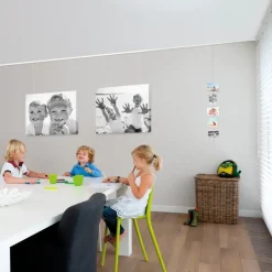 Artiteq Click Rail schilderij ophangsysteem compleet 2 meter wit RAL 9016 overschilderbaar