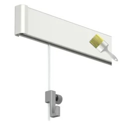 Artiteq Click Rail schilderij ophangsysteem compleet 4 meter wit RAL 9016 overschilderbaar