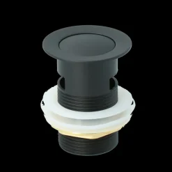 Atlantic Click pop-up wastafelafvoerplug Zwart