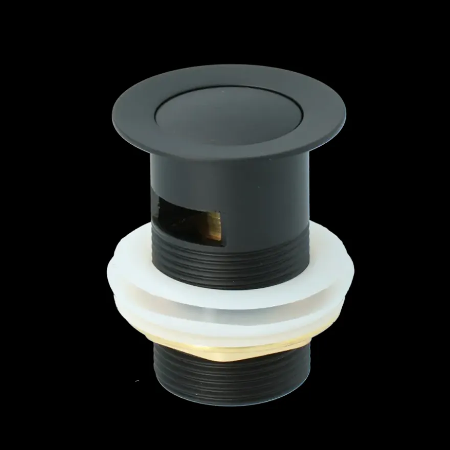 Atlantic Click pop-up wastafelafvoerplug Zwart