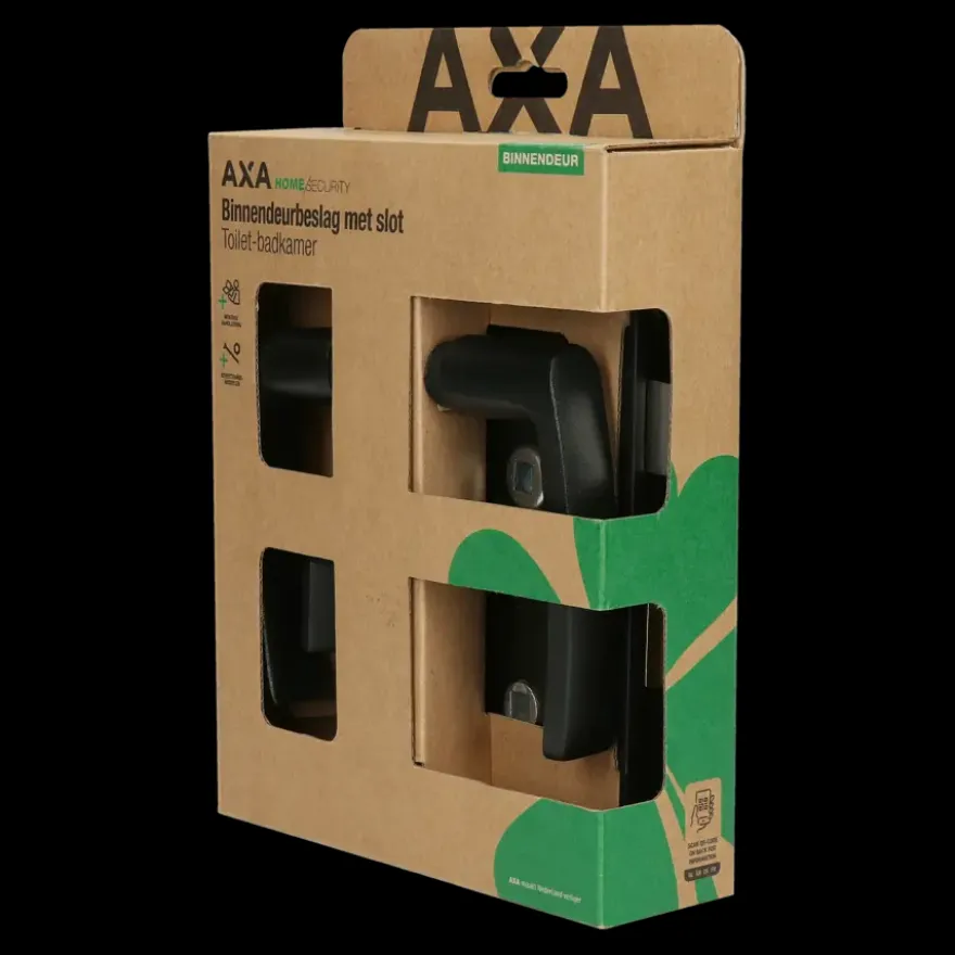 AXA binnendeurbeslag edge blokkruk toilet 63-8 met slot