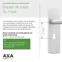 AXA deurkrukset Curve Blok goud blindschild klaviersleutel