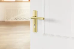 AXA deurkrukset Curve Milan goud blindschild sleutelgat PC72