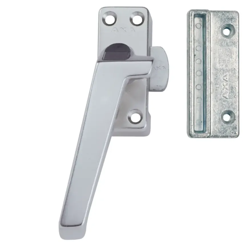 AXA Raamsluiting met drukknop links aluminium