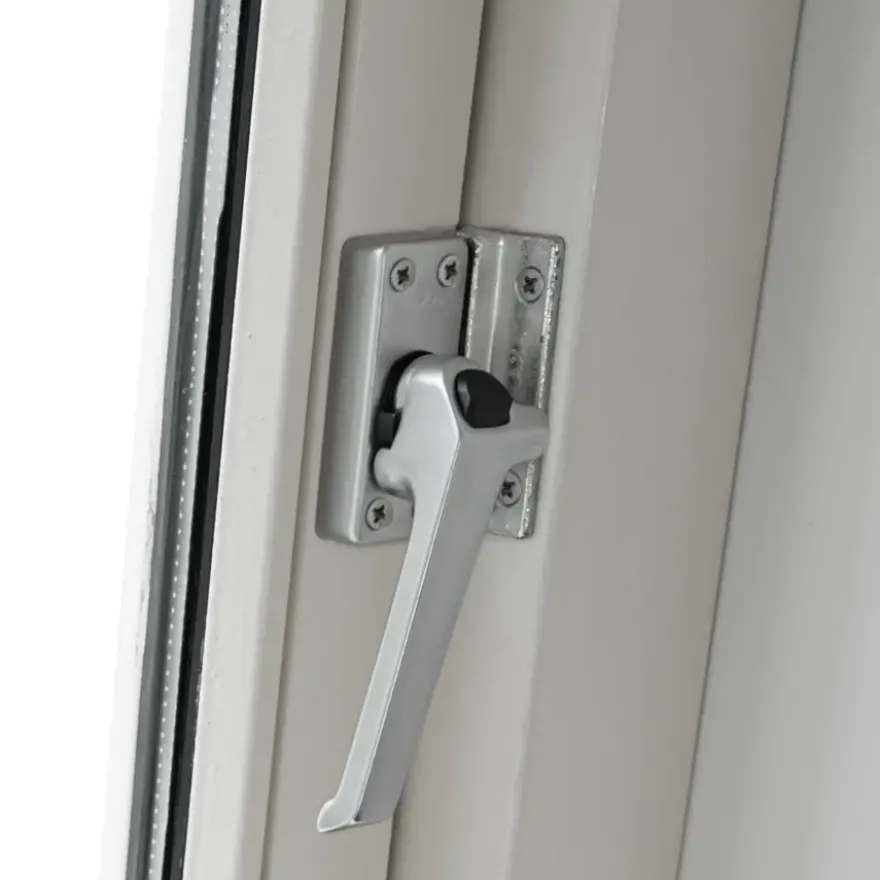 AXA Raamsluiting met drukknop links aluminium
