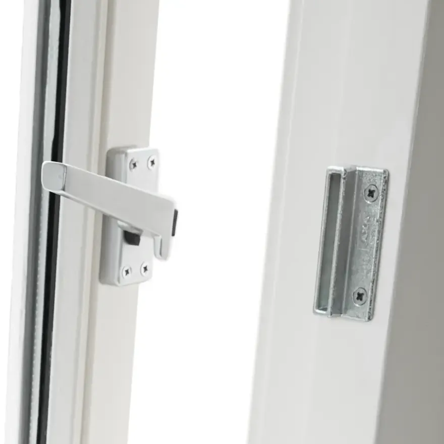 AXA Raamsluiting met drukknop links aluminium