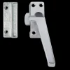AXA raamsluiting met drukknop rechts aluminium buitendraaiend