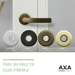 AXA Rozet voor binnendeur met cilinderslot zwart