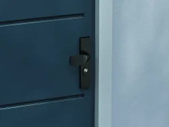 AXA veiligheidsbeslag Edge voordeur zwart langschild met SKG 3-sterren 92 mm