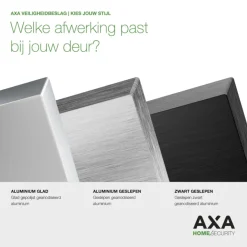 AXA Veiligheidsbeslag LS met kerntrekbeveiliging SKG-3 sterren voordeur 72 mm zwart