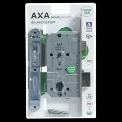 AXA veiligheidsslot 7425 incl sluitkom pc72 ronde voorplaat rvs SKG**