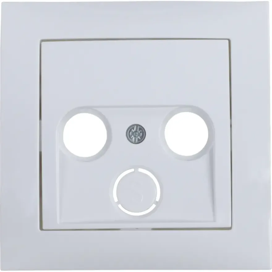 Berker S1 Centraalplaat Radio/TV Wit