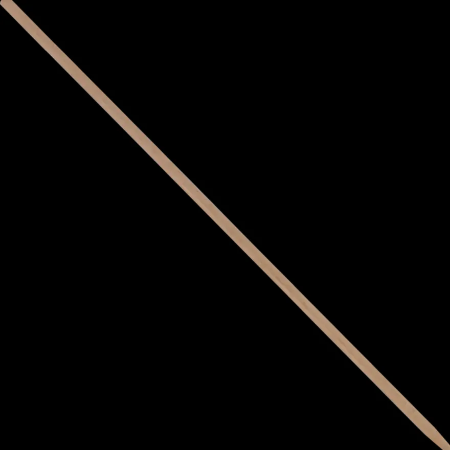 Bezemsteel hout 140 cm