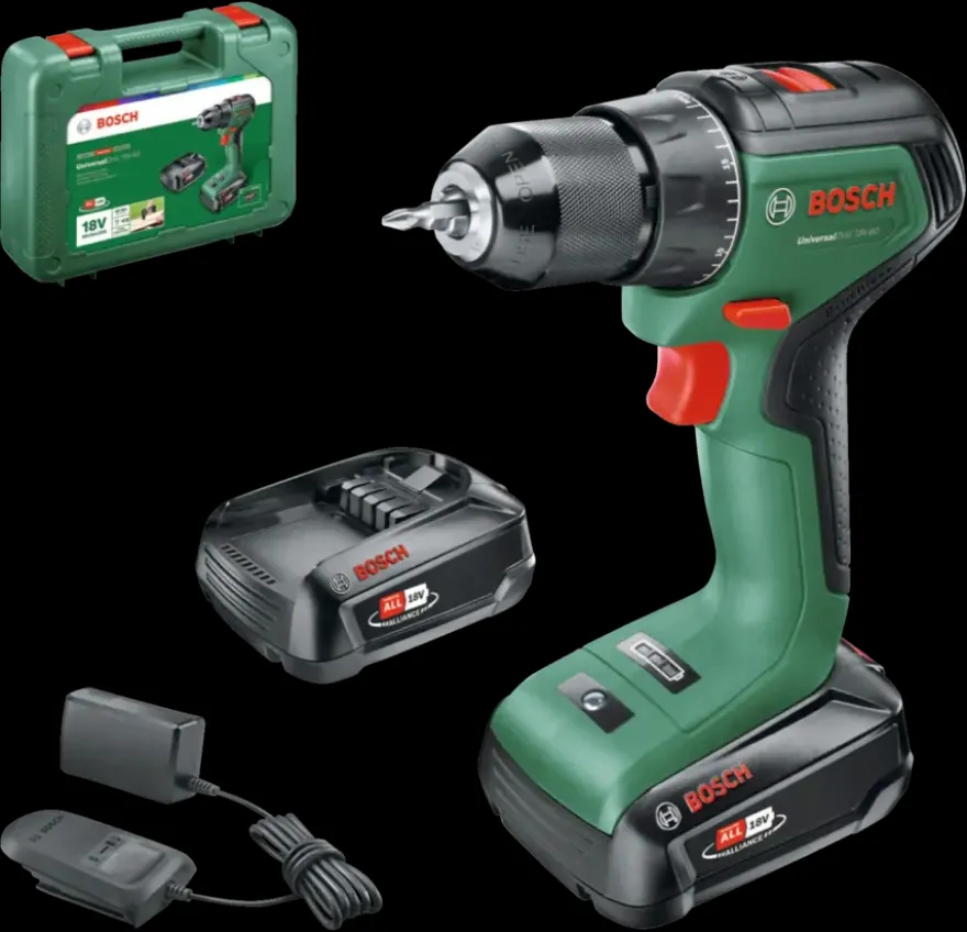 Bosch 18V accuboor UniversalDrill incl. 2x 1,5Ah accu + snellader