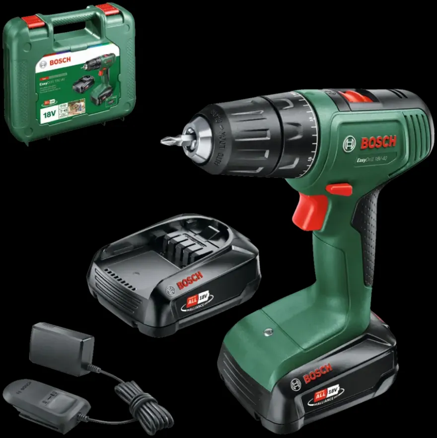 Bosch 18V accuboormachine Easydrill (Incl. 2 accu's 1.5Ah + lader)