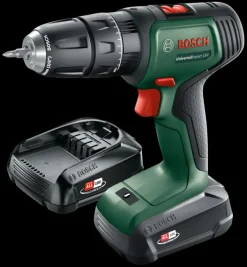 Bosch 18V klopboormachine UniversalImpact (Incl. 2 accu's 1.5Ah + lader)