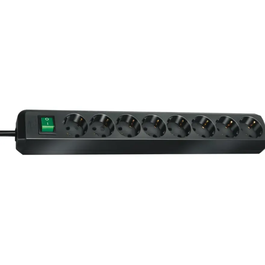 Brennenstuhl Eco-Line Stekkerdoos 8-voudig Zwart 3 Meter