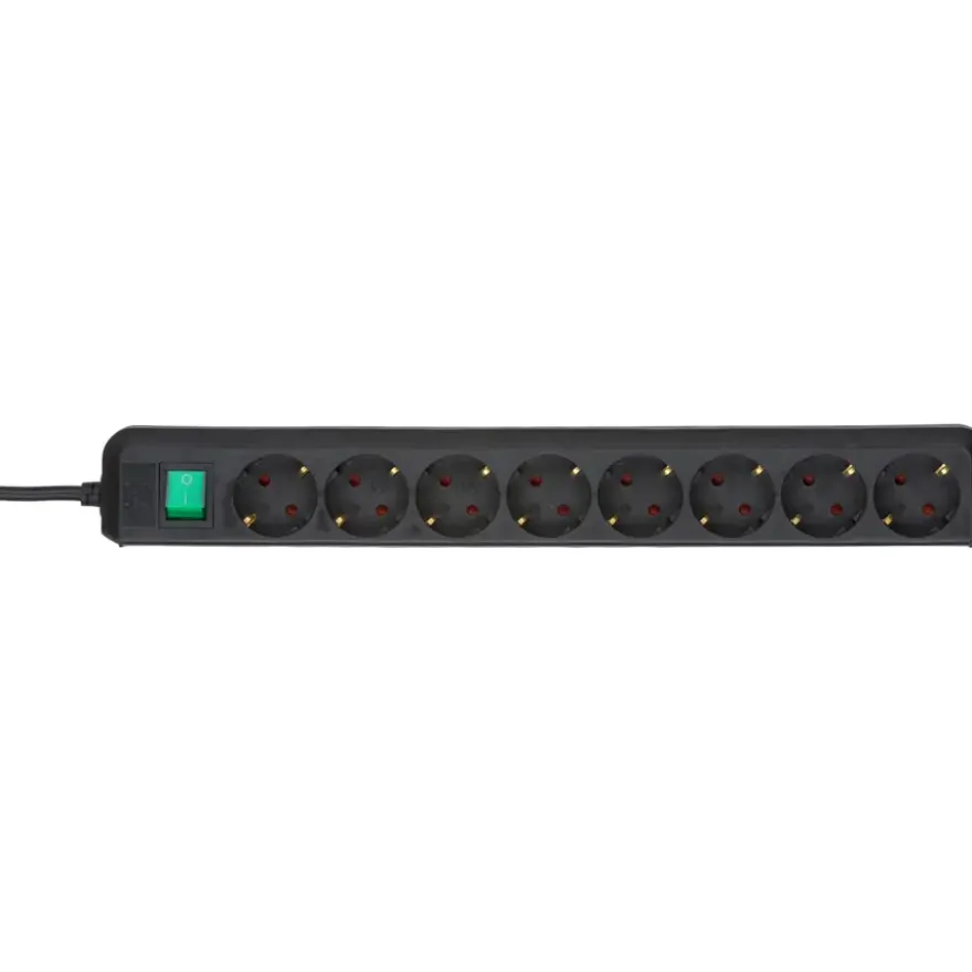Brennenstuhl Eco-Line Stekkerdoos 8-voudig Zwart 3 Meter