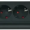 Brennenstuhl Premium-Line Technik 2+4-voudig met schakelaar zwart/grijs 3 meter snoer