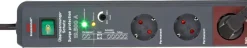 Brennenstuhl Secure-Tec 19.500 A stekkerdoos 8-voudig 3 meter snoer