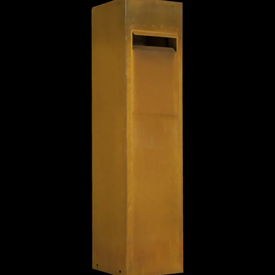 Brievenbus modern staand cortenstaal 121 x 31 x 31 cm