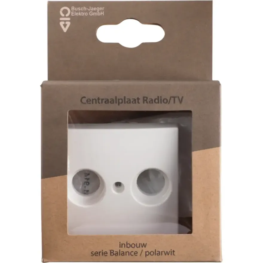 Busch-Jaeger Balance SI Centraalplaat Radio/TV Wit