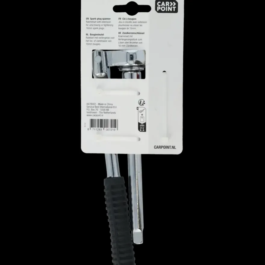 Carpoint bougiesleutel met ratel 16mm