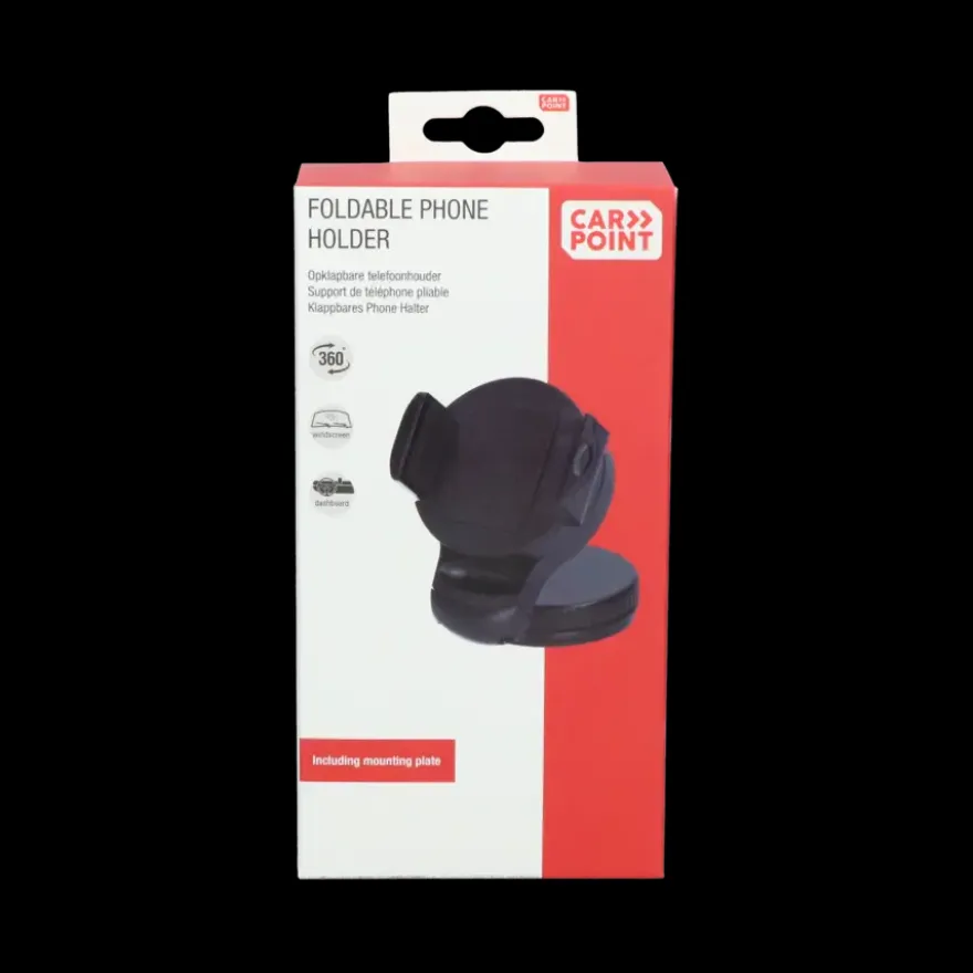 Carpoint Draagbare Opklapbare Smartphone Houder Klem Rond
