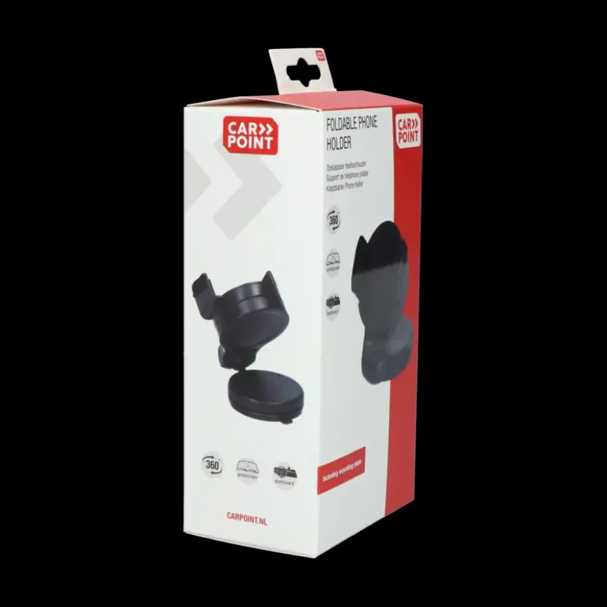 Carpoint Draagbare Opklapbare Smartphone Houder Klem Rond