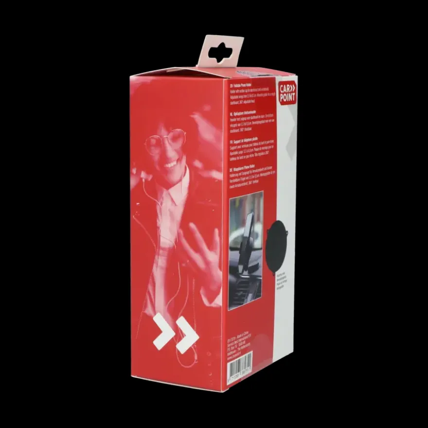 Carpoint Draagbare Opklapbare Smartphone Houder Klem Rond