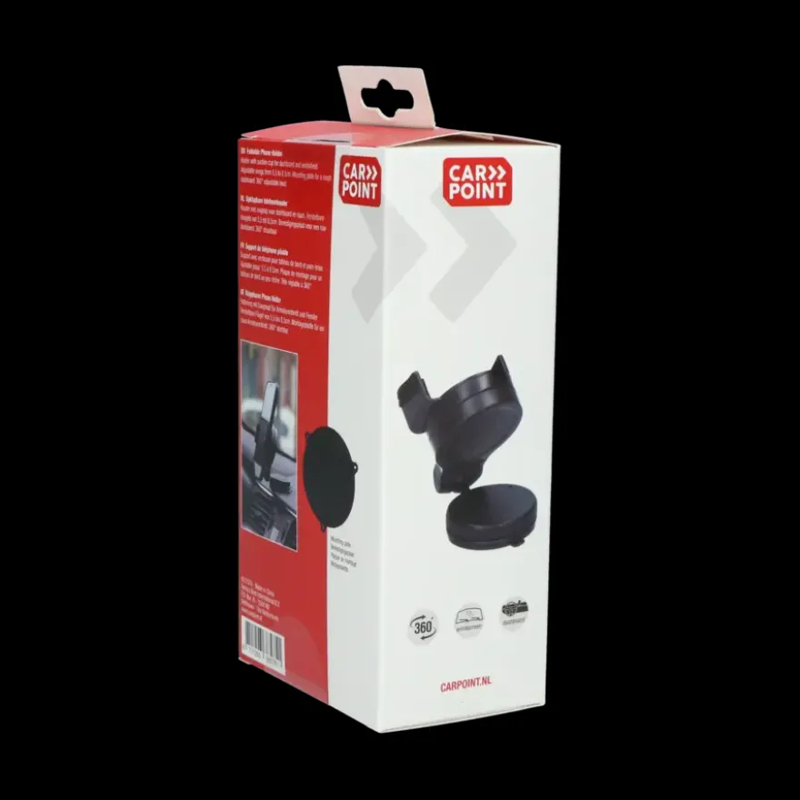 Carpoint Draagbare Opklapbare Smartphone Houder Klem Rond