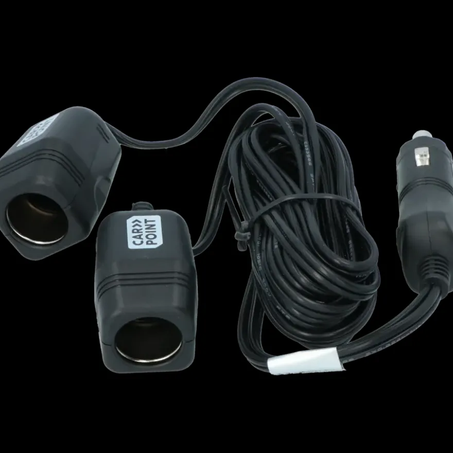 Carpoint dubbele verlengkabel tbv 12 volt lengte 2x2M