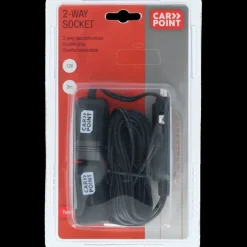 Carpoint dubbele verlengkabel tbv 12 volt lengte 2x2M