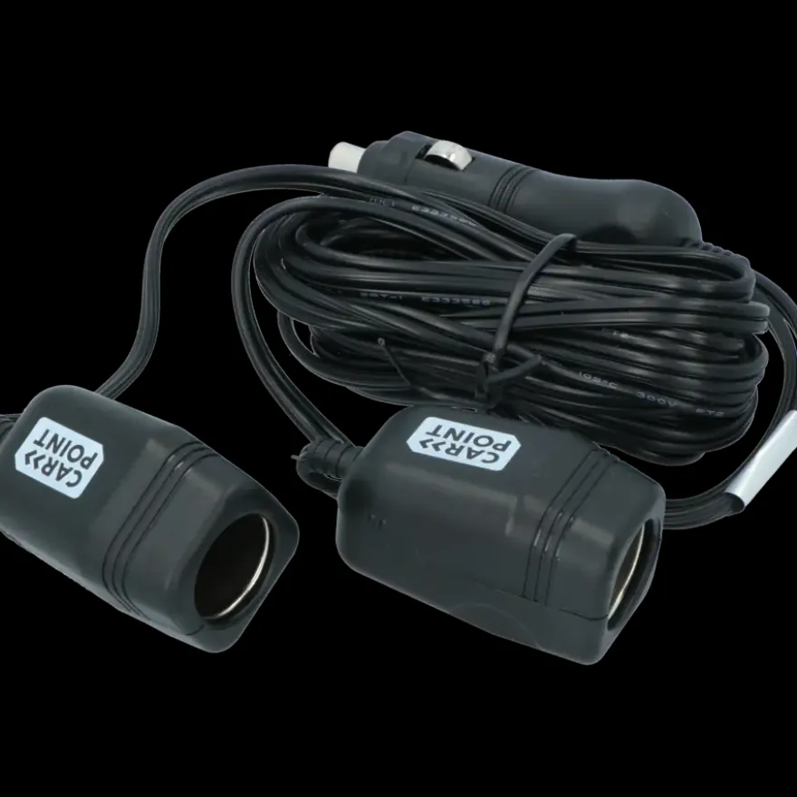 Carpoint dubbele verlengkabel tbv 12 volt lengte 2x2M