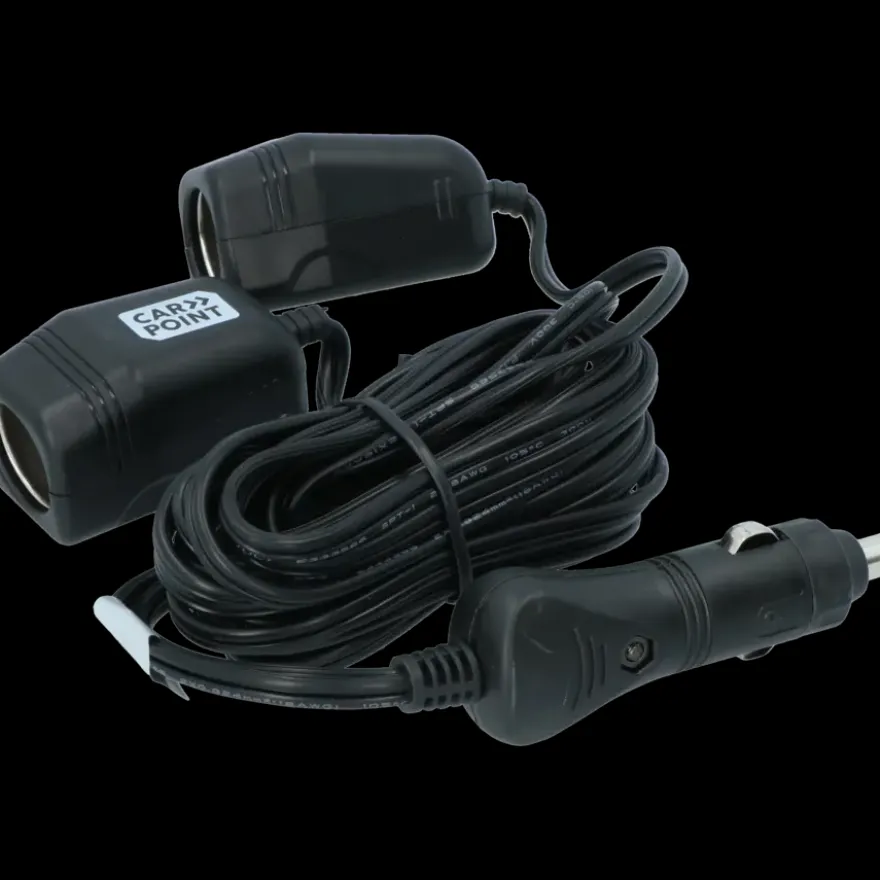 Carpoint dubbele verlengkabel tbv 12 volt lengte 2x2M