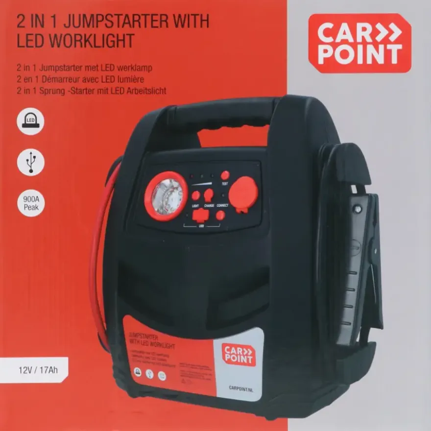 Carpoint jumpstarter 2in1 12V/17Ah