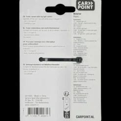 Carpoint 7-Polige Kunststof Stekkerdoos met Mistlampschakeling