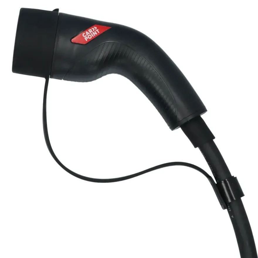 Carpoint spiraal laadkabel elektrische auto type 2 - 2 16a 1ph 6 m
