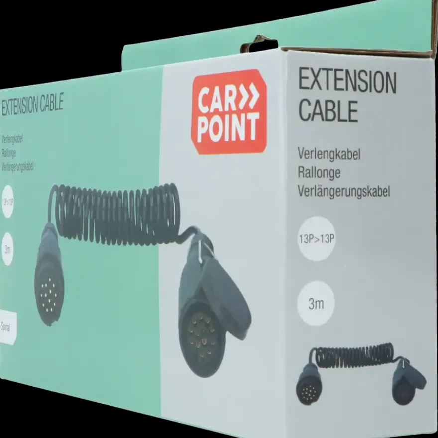 Carpoint spiraal trailer verlengkabel 13p - 13p stekker/stekkerdoos