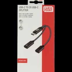 Carpoint splitter USB-C naar dubbele USB-C kabel