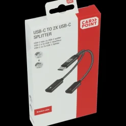 Carpoint splitter USB-C naar dubbele USB-C kabel