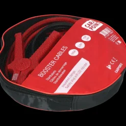 Carpoint startkabel 500A met gele veiligheidsplug met polariteitsaanduiding