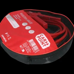 Carpoint startkabel 500A met gele veiligheidsplug met polariteitsaanduiding