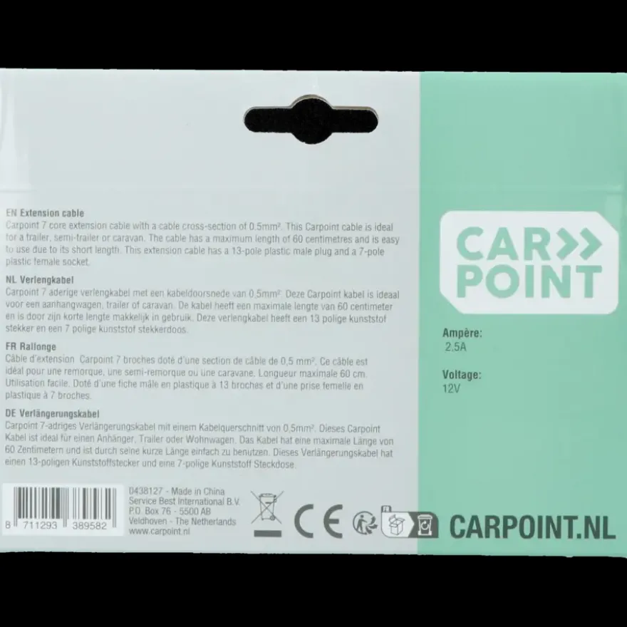Carpoint trailer verlengkabel 7-polig naar 13-polig